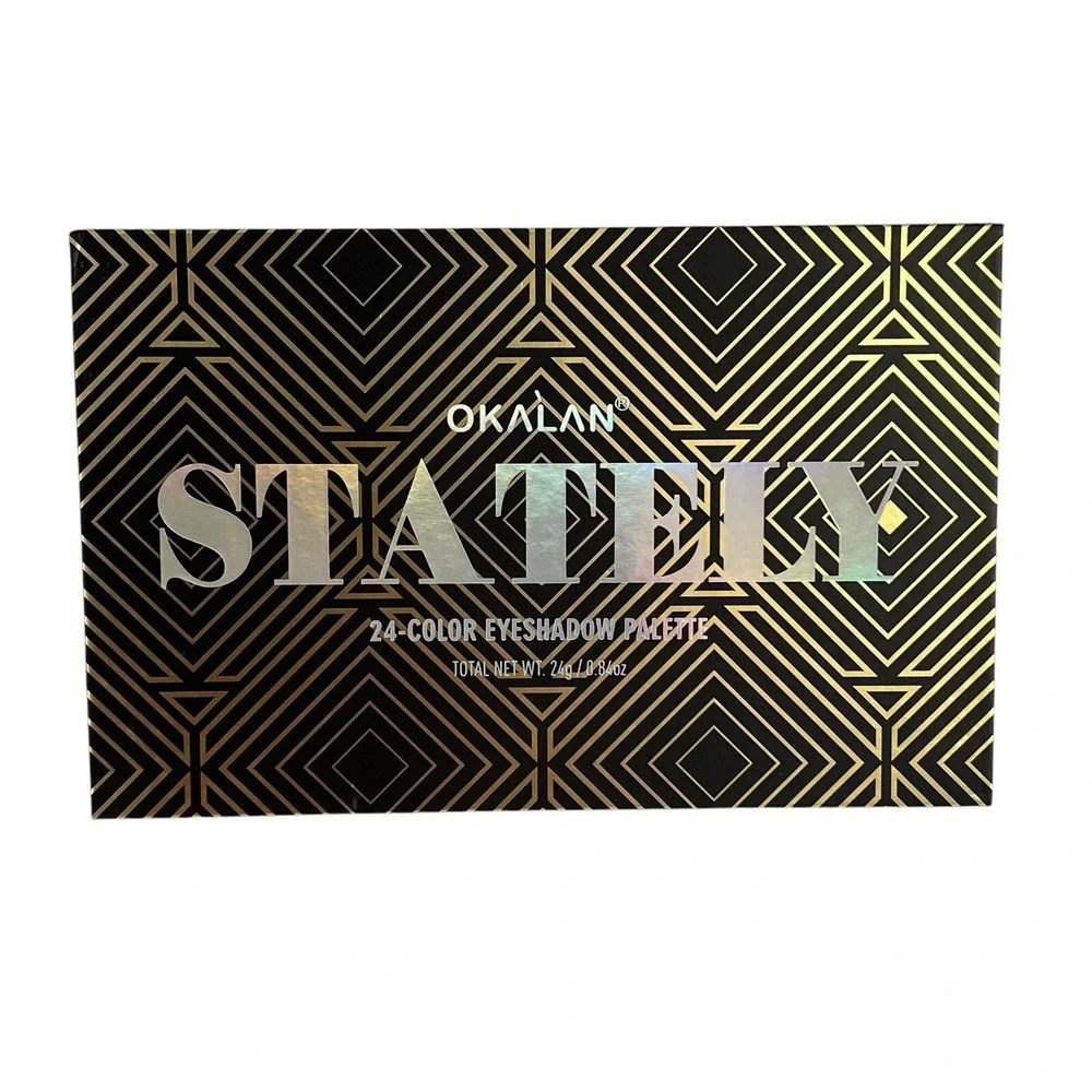OKALAN Stately Eyeshadow Palette‎ 24 Color Makeup Kit with Mirror New 0.84 oz
